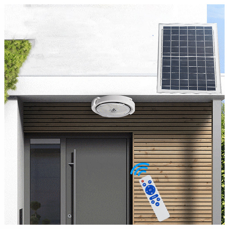 High Brightness Waterproof 100W 200w 300w 800w 800w Indoor Outdoor Solar Ceiling Light with Remote Control