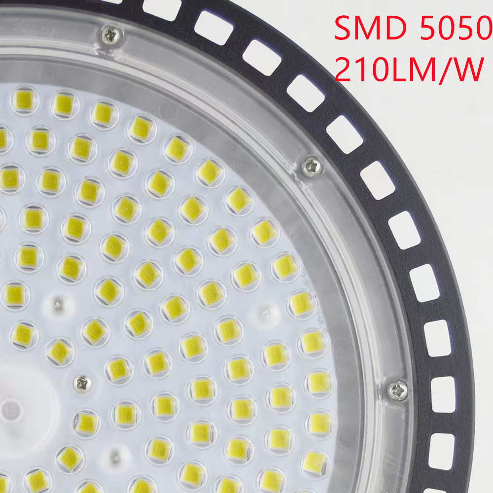 New Design Highbay Light Indoor Waterproof Ip65 Garage Gymnasium Warehouse Industrial 100W 150W 200W Ufo Led High Bay Light