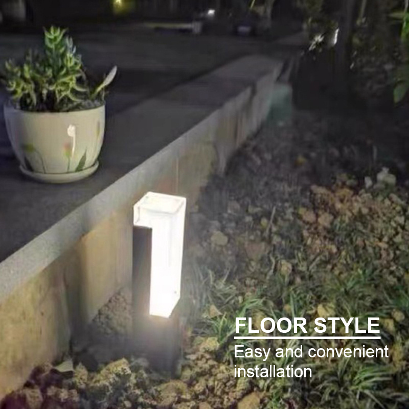 Shinyland Garden Lamp Ip65 Waterproof 7w 10w Modern Hotel Home Decoration Outdoor Bollard Led Lawn Light