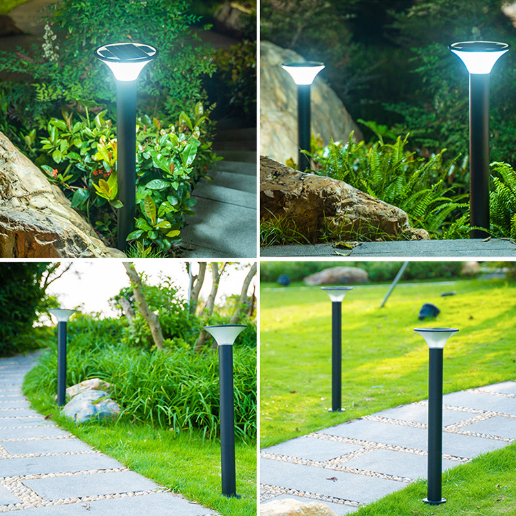 5W Landscape Bollard Light Outdoor Courtyard Decoration  Ip65 Waterproof Led Solar Garden Lights For Lawn Patio Yard Walkway