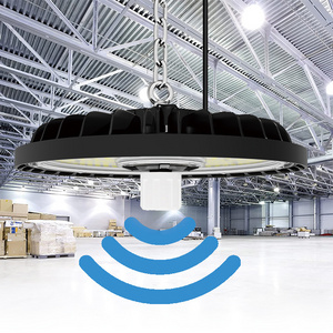 High bay 100w 150w 200w 240W commercial & industrial warehouse factory dimmable ufo led highbay light with motion sensor