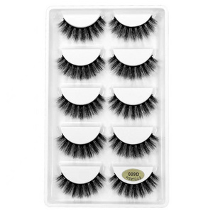 G600 5 Pairs Packaging 3d Mink Cosmeticos Belleza 6d Bulk Eyelash Lashes Natural Eye Lashes 25mm Eyelashes For Cilios Maquiagem