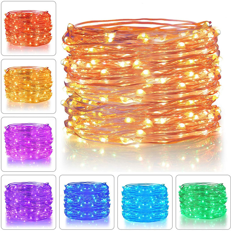 Waterproof with 13 keys Remote Control Fairy Lights Battery Operated 8 Mode Timer String Copper Wire LED string light