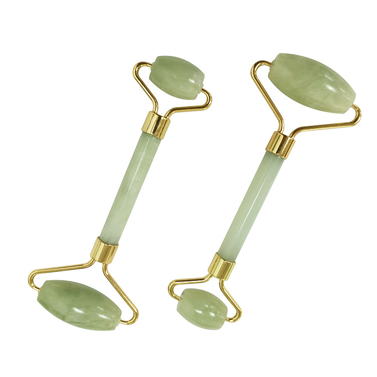 Thrifty Finds Natural Jade Roller Massager for Face Roller Gua Sha Jade Stone Face Massager Beauty Skin Care Tool without box