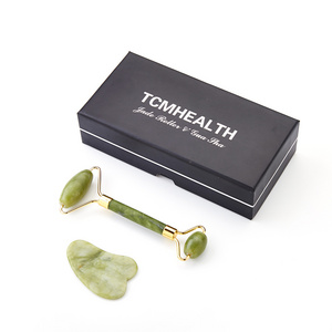 Facial Roller Gua Sha Tool Guasha Stone Jade Roller Gua Sha Set with Box