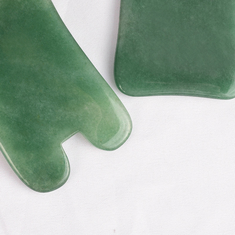 Gua Sha Facial Massage Tool Genuine Jade Gua Sha Board for Spa Treatment Facial Massage and Back Massage