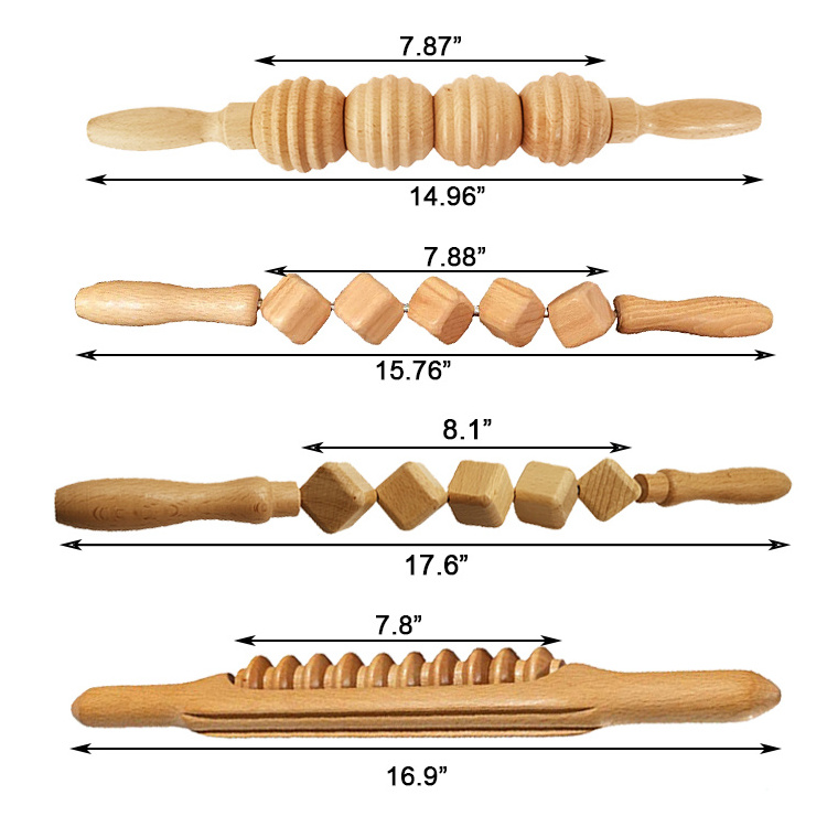 trending products 2024 new arrivals wooden massage tool wood therapy massager gusha gua sha board heath product body contouring