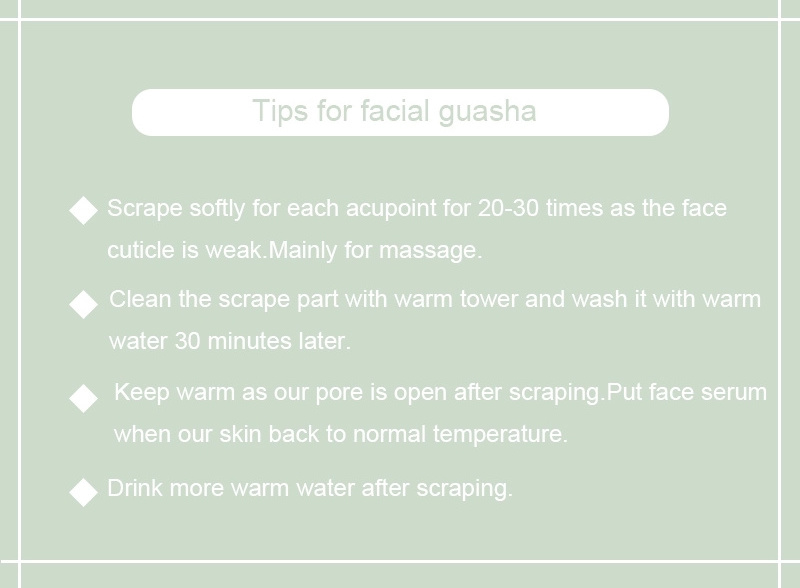 Natural Guasha Stone Facial Guasha Scraping Tools Gua Sha Massage Tools for Face