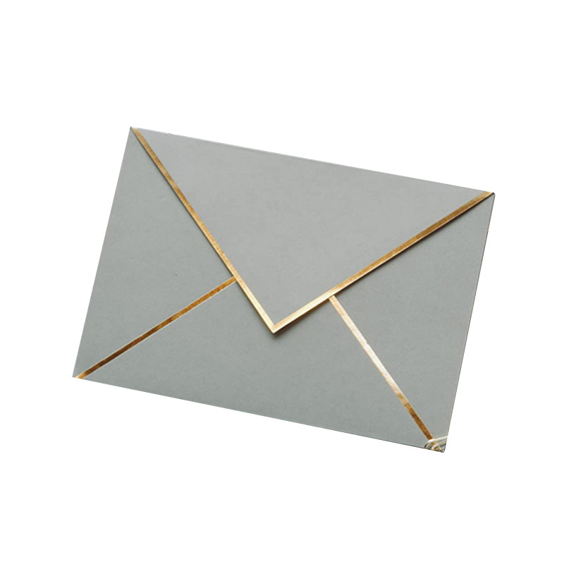 Recyclable Blank Paper Envelopes Wedding Party Invitation Envelope Greeting Cards Gift Envelopes with Gold Border