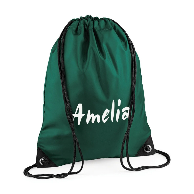 Wholesale Customized Polyester Canvas Drawstring Backpack for Sports Travel Backpack Draw String Bags