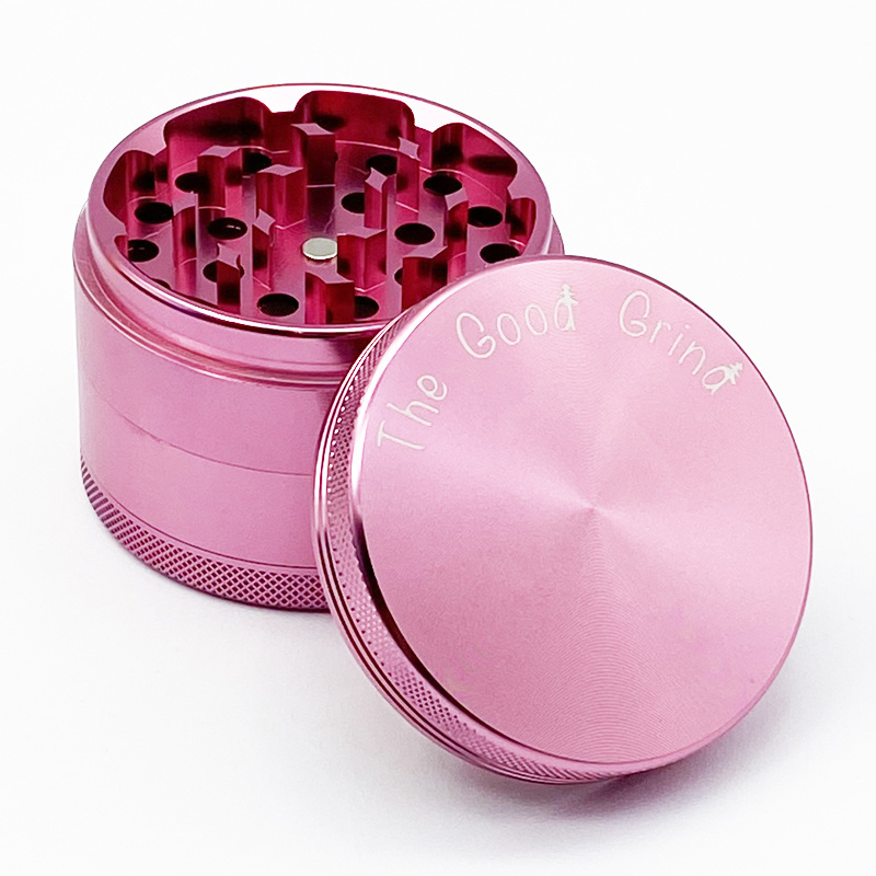 Pink Grinder Smoking Crusher Herb Grinder Smoking Accessory Portable Custom Logo Engraved Herb Grinder Herbal