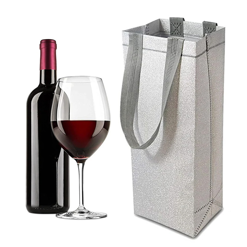 Wholesale Hot Non Woven Lamination Tote Bag New Non Woven Wine Bag Wine Packaging Gift Non Woven Dust Fabric Bag With Brand Name