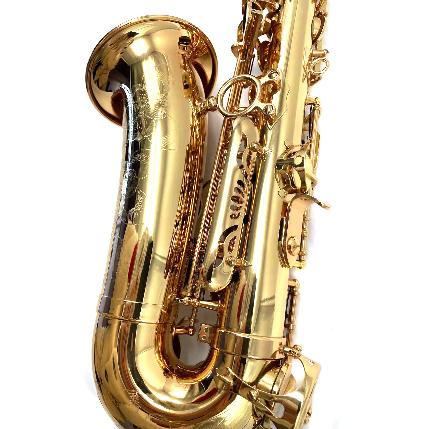 Yellow brass body and key saxophone alto 54 model gold lacquer alto saxophone