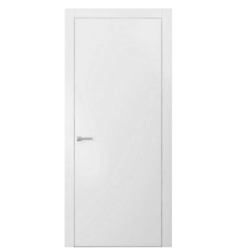 28 in. x 80 in. Modern Interior Flat Panel Hollow Core Moulded Doors Honeycomb White Primed Molded Door