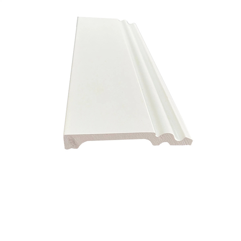 Modern White PS Skirting Baseboard Polystyrene Flooring Molding