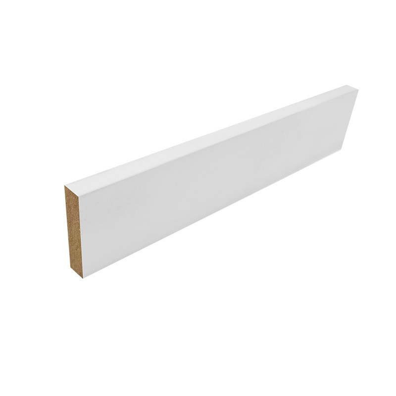 9/16 in. x  3-1/4 in. Square MDF Door Trim White Primed MDF Flat Door Casing&Architrave