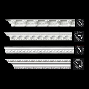 Polyurethane Crown Molding PU Trim Panel Molding For Home Decoration