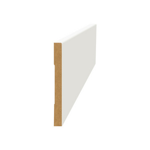 1/2 in. x  5 in. Interior Flat Trim White Primed Modern MDF Baseboard Moulding