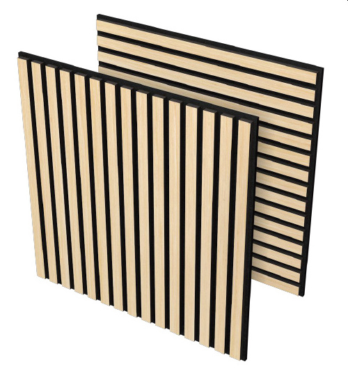 Wooden Sound Proof Wall Panels Oak Veneer Acoustic Wood Slat Wall Panels Slat MDF Acoustic Decorative Wall Paneling