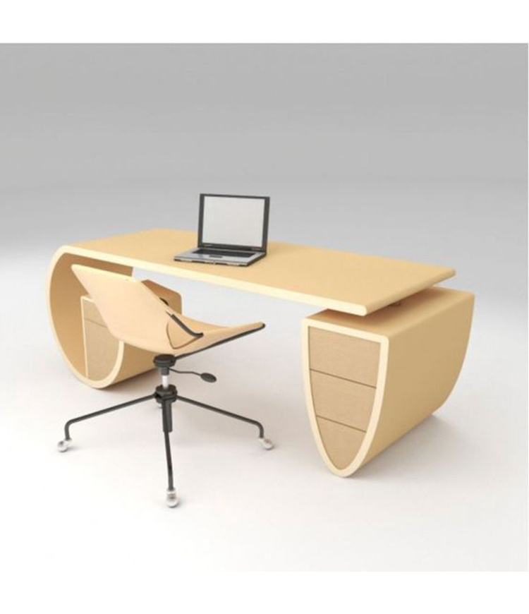 Fashionable side file cabinet design artificial stone designer office work table desk