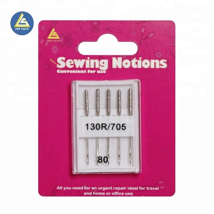 Ball pointed industrial sewing machine needles for garment use