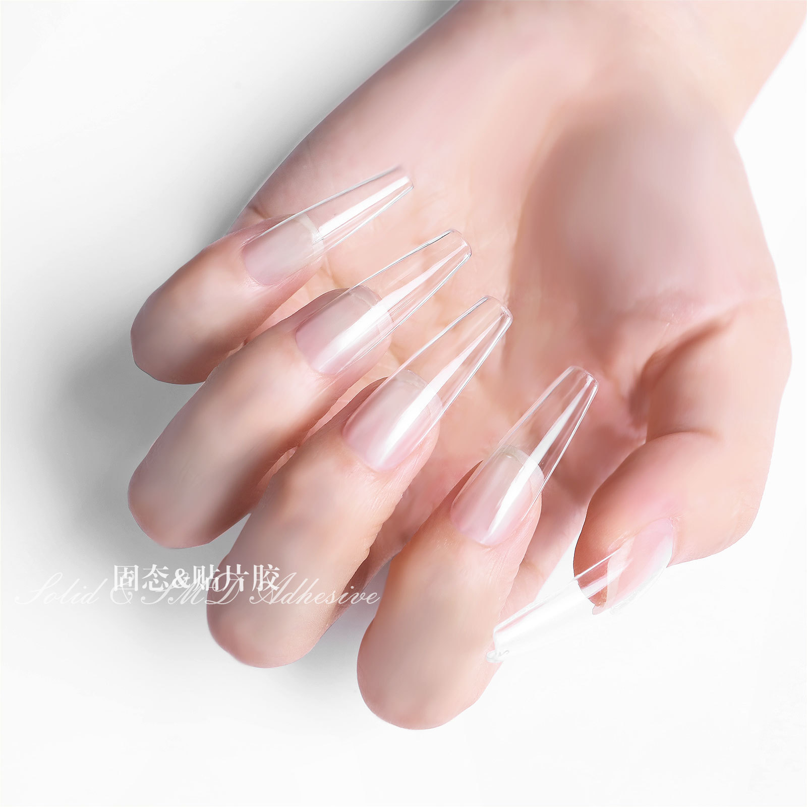 High Quality 10ml Custom Private Label Solid Nail Tips Gel Nail Extension Long Lasting False Tips Clear Nail Glue Gel