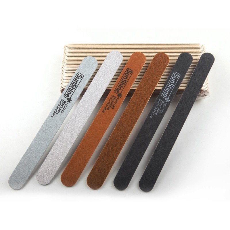 Professional Nail Files 100/180/240 Manicure Pedicure Art Tools Double Sided Double Sided Sanding File for Nail salon supplies