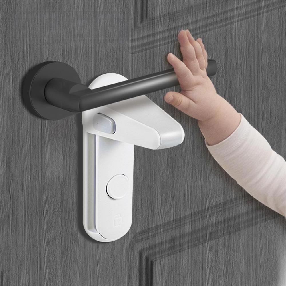 Dropshipping Product 2023 Durable Safety Childproof Door Handle Lever Lock for Home Security