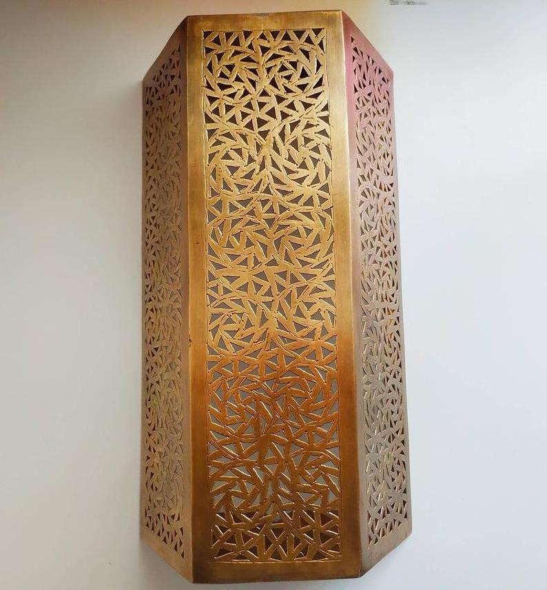 Wall Light Sconce, Moroccan Handmade Wall Lampshades Custom Brass OEM N/A