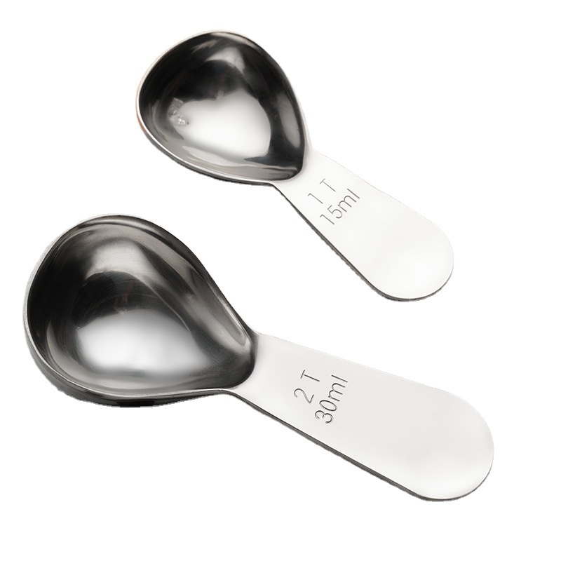 Measuring spoon with scale Stainless Steel Coffee Sugar Flour Tablespoon