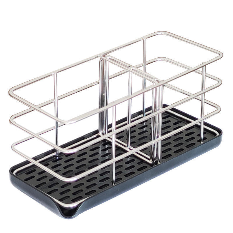 Stainless Steel Storage Rack Sink Caddy Organizer Sponge Holder with Drainer Stand for Home Kitchen Bathroom