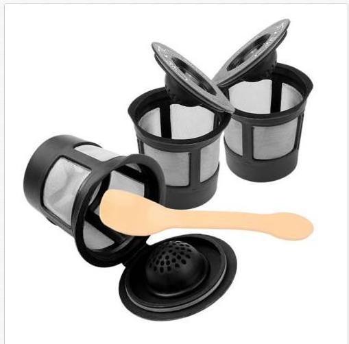 New 3 PCs Reusable Coffee Filters with Food Grade Stainless Steel Eco-Friendly Coffee Pods for Keurig