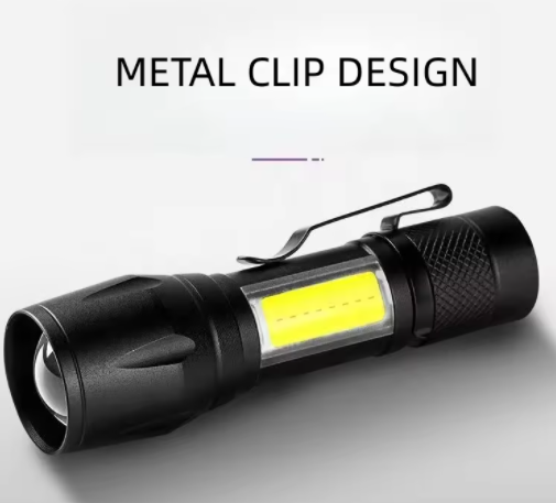 Durable torch Adjustable Light Modes Rechargeable Hand Mini EDC Small Aluminum Compact Flashlight