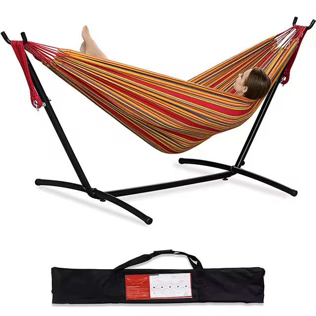 Factory Wholesale Hammock stand with space saving Camping Hammock Double Hammock chair Stand