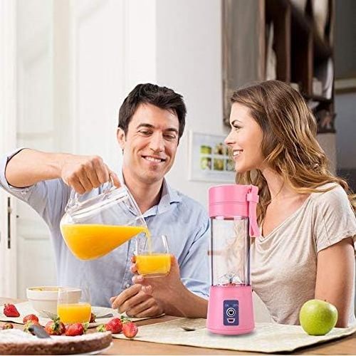 2024 New  Small Blender Portable Personal Mini Juicer Cup 380ML Electric Orange Juice Blender for Kitchen Gadgets Plastic