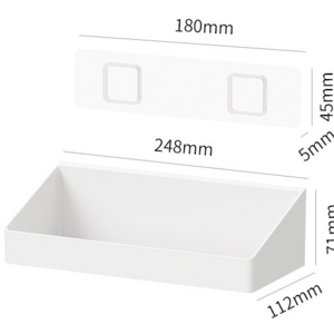 Hot-selling white small storage rack perforation-free installation multi-purpose multi-layer storage rack