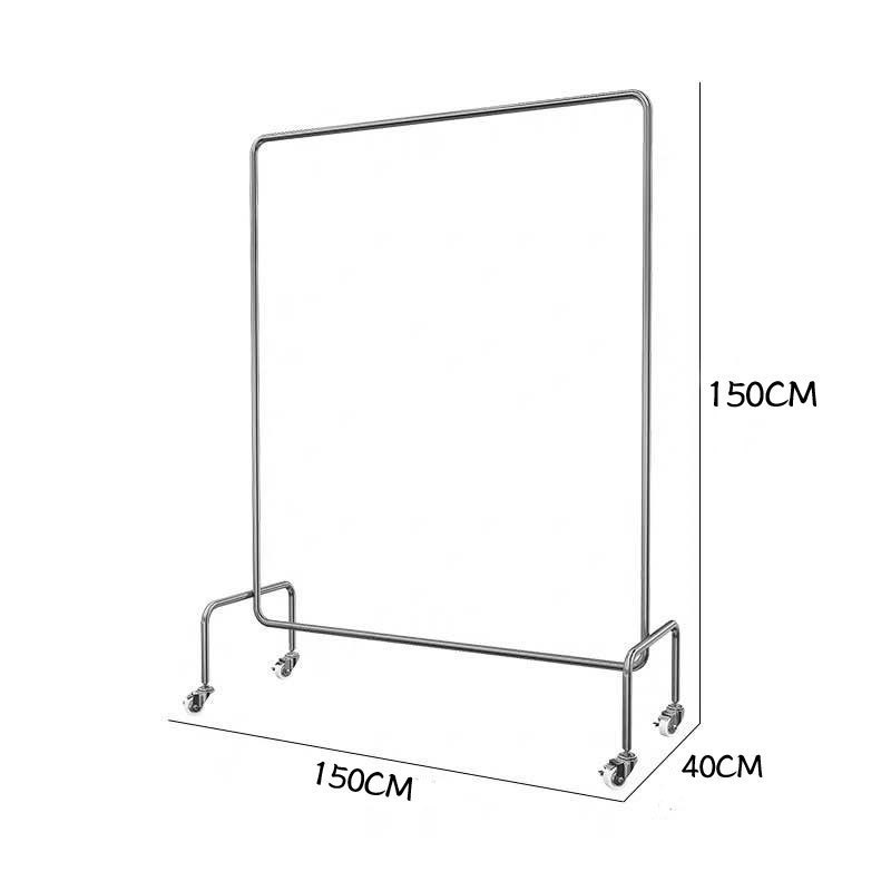 Chrome Single-Rail Collapsible Salesman Clothing Rack  Quality of material Easy assemble entryway corner