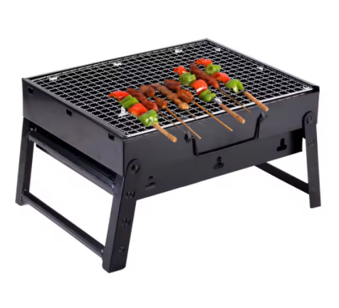 Outdoor Portable Folding BBQ Grill Full Set Carbon Oven for Barbecue Household House Hold Stove