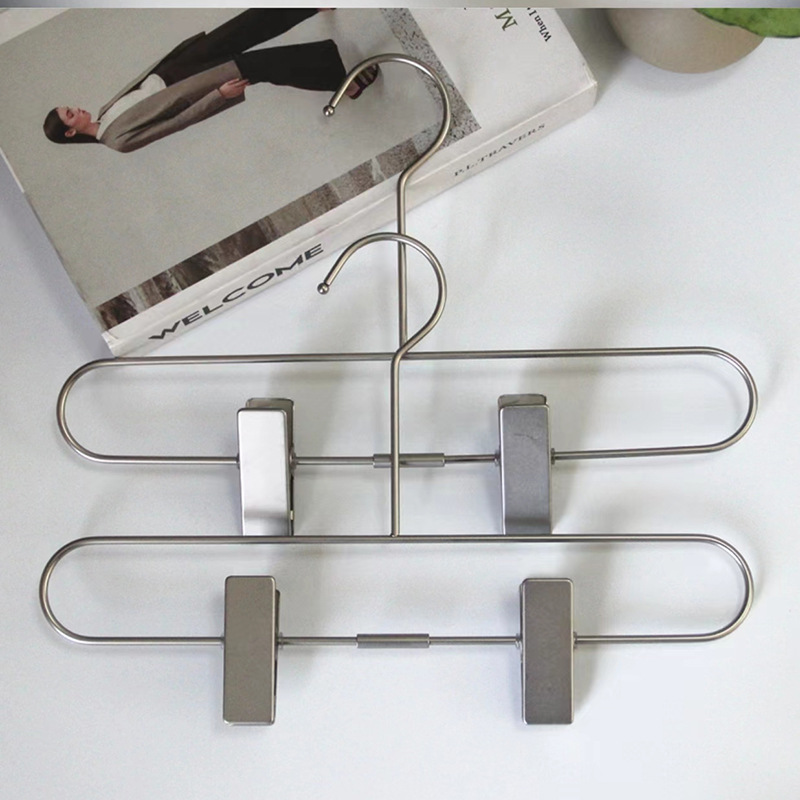 Children Long hook metal pants clip children's baby function hanger clothing store 30CM  children's pants rack