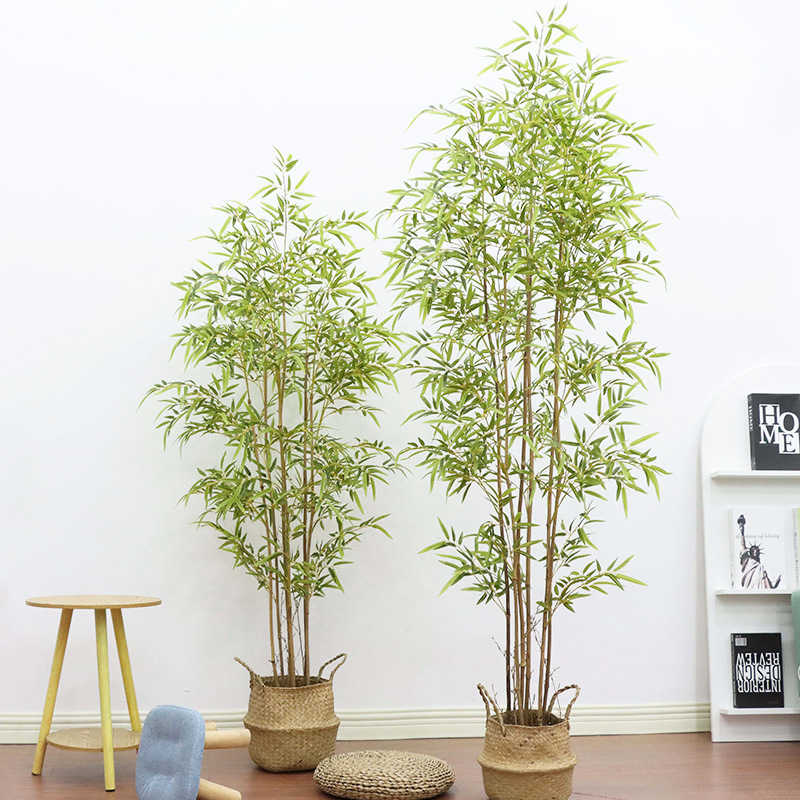 Home Furniture Decor Green Plant Outdoor Bamboo Tree Artificial Plastic Plants for Indoor and Outdoor Use