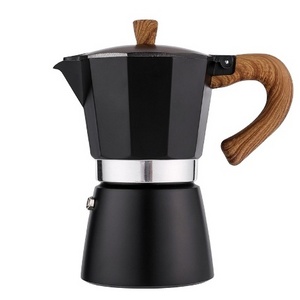 Stovetop Materials Mocha Italy italian 3 Cup Cups Espresso 150ml Mini Stove Expresso Maker Ama Black Moka Pot Coffee Maker