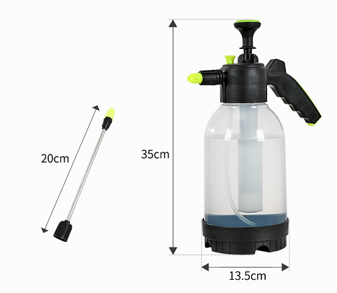 Household disinfection manual pneumatic plastic watering pot garden watering pot car washing pressurized sprayer