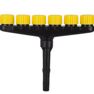 Wholesale 6 Way Plastic Splitter Sprinkler Head Garden Irrigation Atomizer Water Sprayer Nozzle Garden Water Guns