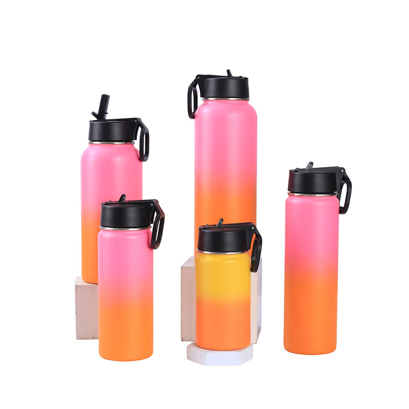 Wholesale Top Seller Thermos  Coolers Tumblers Vacuum Insulated Stainless Steel Water Bottle With Lid