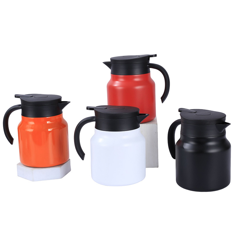 304 stainless steel vacuum insulated pot thermos European style coffee pot household thermos gift Roman pot with tea infuser