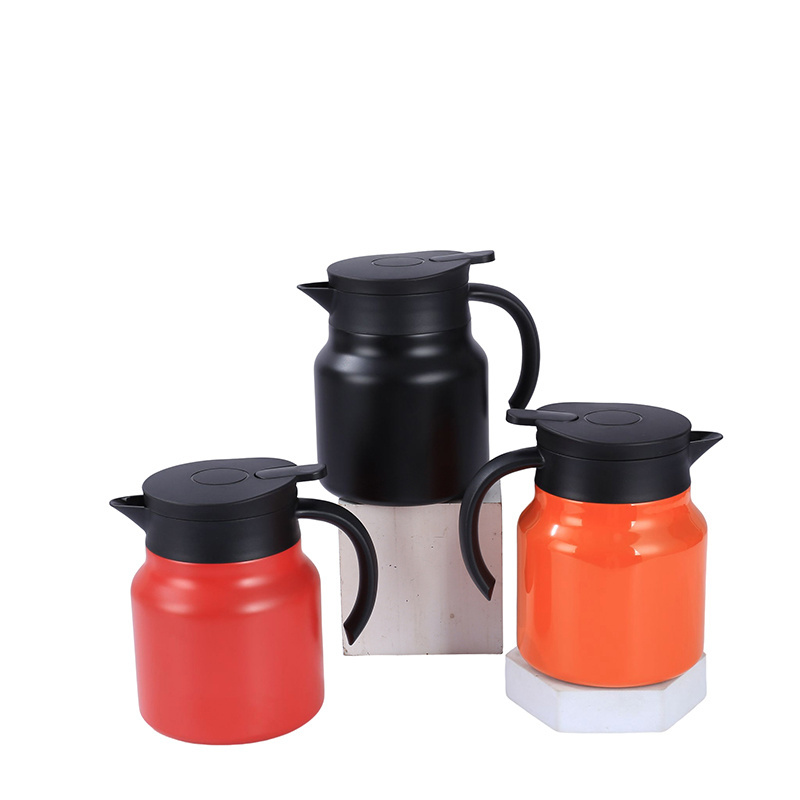 304 stainless steel vacuum insulated pot thermos European style coffee pot household thermos gift Roman pot with tea infuser