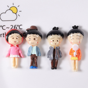 DIY decorative tiny kawaii resin Japan hot items mini chibi cartoon figure clay dolls for bows