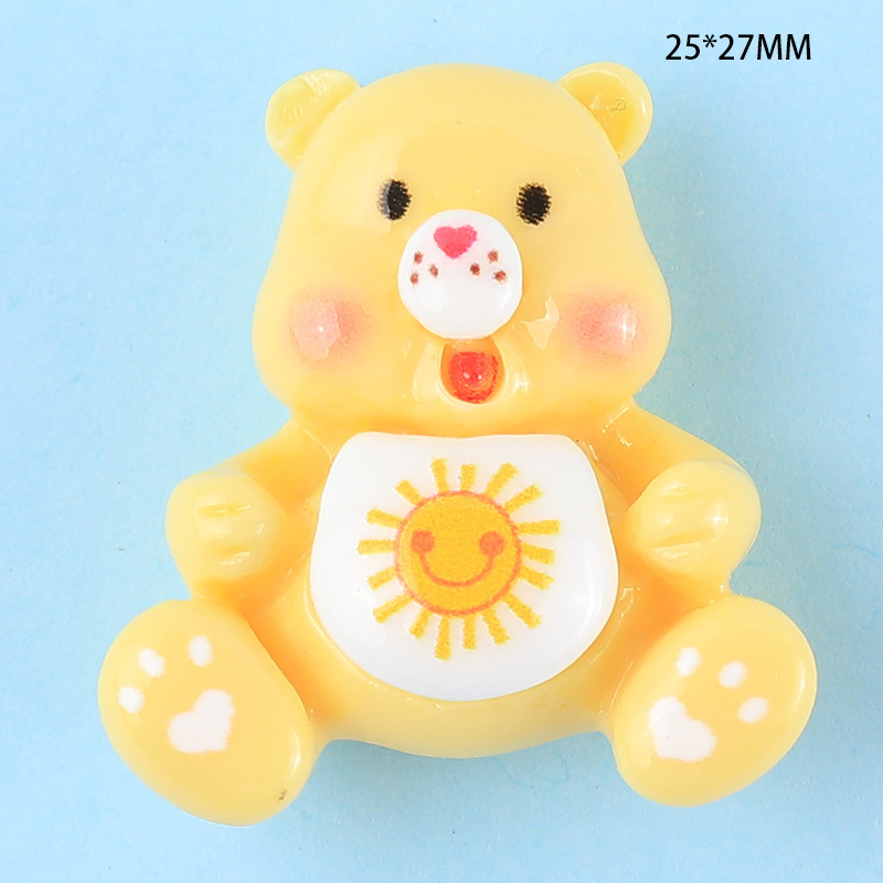 Rainbow Bear  patch DIY cream glue accessories hairpin cave shoes 3D factory outlet