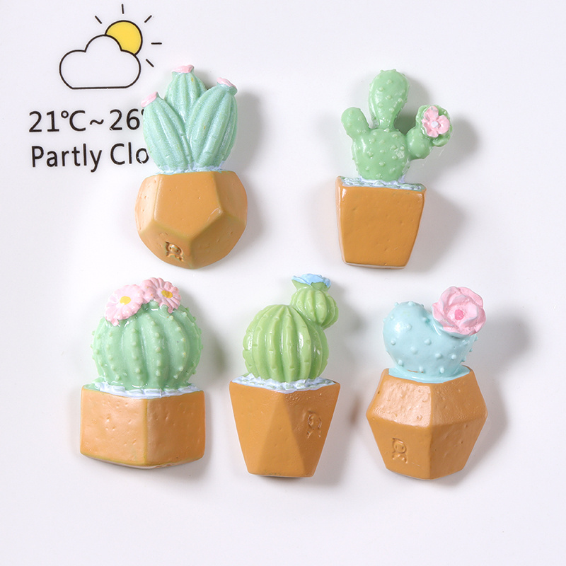 Hot Selling Kawaii Charms Simulated Cactus Plant Resin Accessories Resin Ornaments For DIY Slime Craft Toys