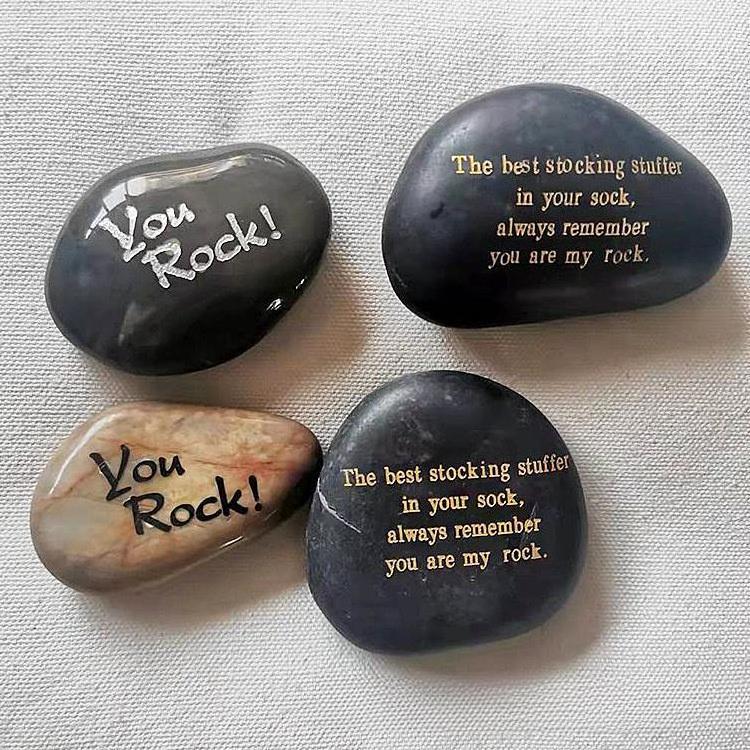 10 Years Factory Supply Cheap Glass Laser Engraved Inspirational Word Stones